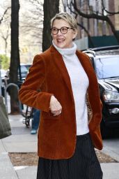 Annette Bening Exiting ABC Studios After Stopping by "The View" Talk Show in NYC 01/12/2024