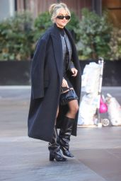 Ashley Roberts Wearing a Mini Dress in London 01/19/2024