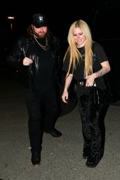 Avril Lavigne at Catch Steak in West Hollywood 01/29/2024