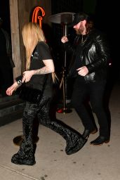 Avril Lavigne at Catch Steak in West Hollywood 01/29/2024