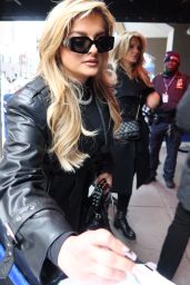 Bebe Rexha Arriving to Madison Square Garden in New York 01/15/2024