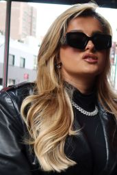 Bebe Rexha Arriving to Madison Square Garden in New York 01/15/2024
