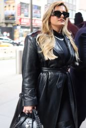 Bebe Rexha Arriving to Madison Square Garden in New York 01/15/2024
