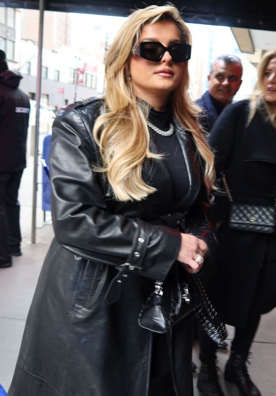 Bebe Rexha Arriving to Madison Square Garden in New York 01/15/2024