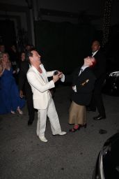 Billie Eilish and Andrew Scott Celebrate her Golden Globe Win at Spago Restaurant in Los Angeles 01/07/2024