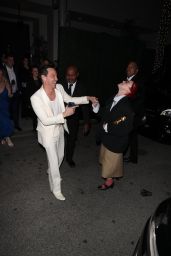 Billie Eilish and Andrew Scott Celebrate her Golden Globe Win at Spago Restaurant in Los Angeles 01/07/2024