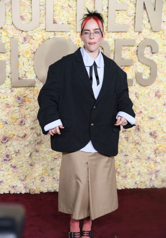 Billie Eilish at Golden Globe Awards 2024