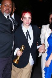 Billie Eilish at Golden Globes After Party at Chateau Marmont 01/07/2024