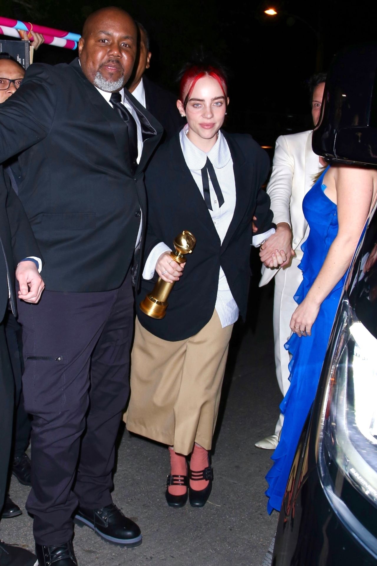 Billie Eilish at Golden Globes After Party at Chateau Marmont 01/07