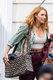 Blake Lively Filming "It Ends With Us" in New Jersey 01/10/2024