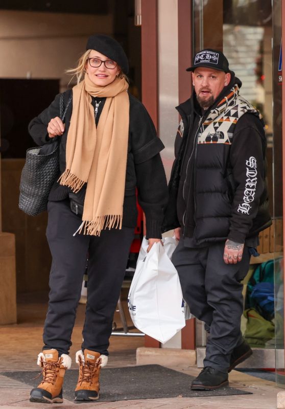 Cameron Diaz and Benji Madden - Out in Aspen 01/05/2024