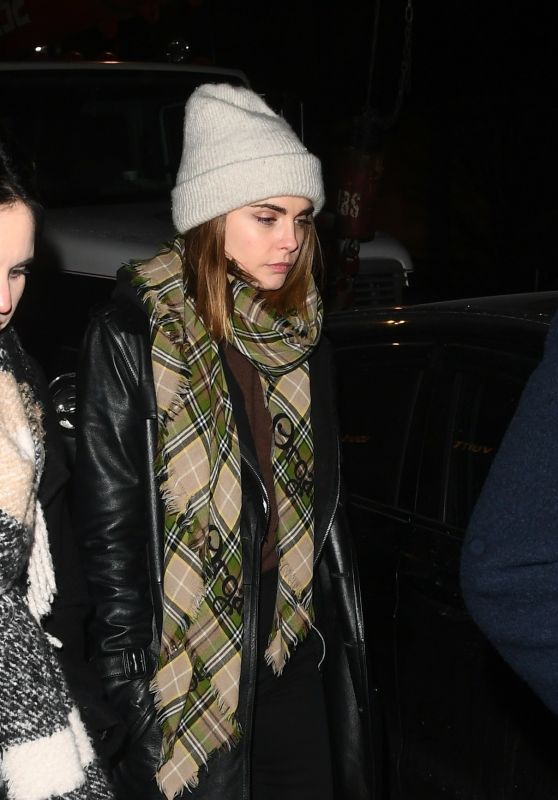 Cara Delevingne Arrives at the SNL After-party at Le Avenue in New York 01/20/2024