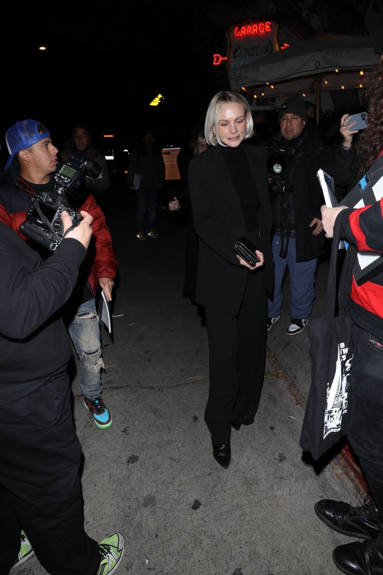 Carey Mulligan Departs the Golden Globe After Party at Chateau Marmont