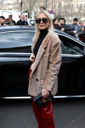 Caro Daur Leaving Elie Saab Fashion Show in Paris 01/24/2024