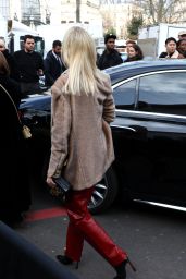 Caro Daur Leaving Elie Saab Fashion Show in Paris 01/24/2024