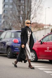Caroline Daur - Arrives at Prada Fashion Show at Milan Fashion Week Menswear Fall/Winter 2024/25 01/14/2024