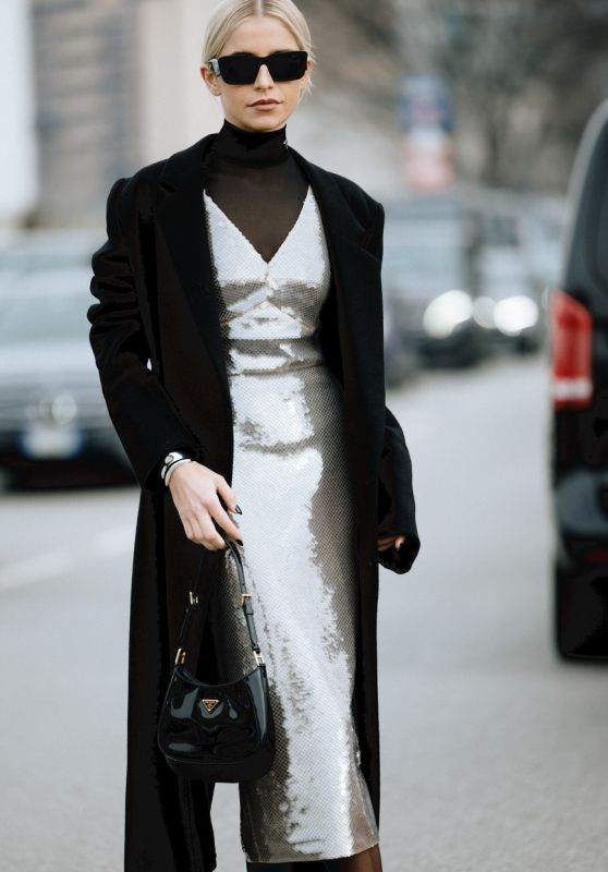 Caroline Daur - Arrives at Prada Fashion Show at Milan Fashion Week Menswear Fall/Winter 2024/25 01/14/2024