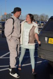 Charlotte Crosby and Jake Ankers Arrive Home From Their Christmas Getaway in Newcastle 01/18/2024