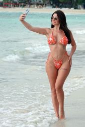 Chloe Ferry in an Orange Bikini - Holiday in Thailand 01/03/2024