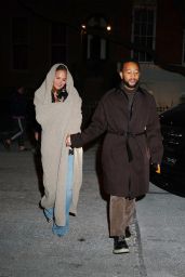Chrissy Teigen and John Legend Out in NYC 01/22/2024