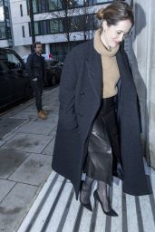 Claire Foy Arriving at BBC Radio 2 01/22/2024