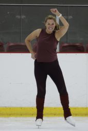 Claire Sweeney - Training for Dancing On Ice in London 01/02/2024