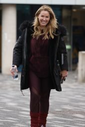 Claire Sweeney - Training for Dancing On Ice in London 01/02/2024