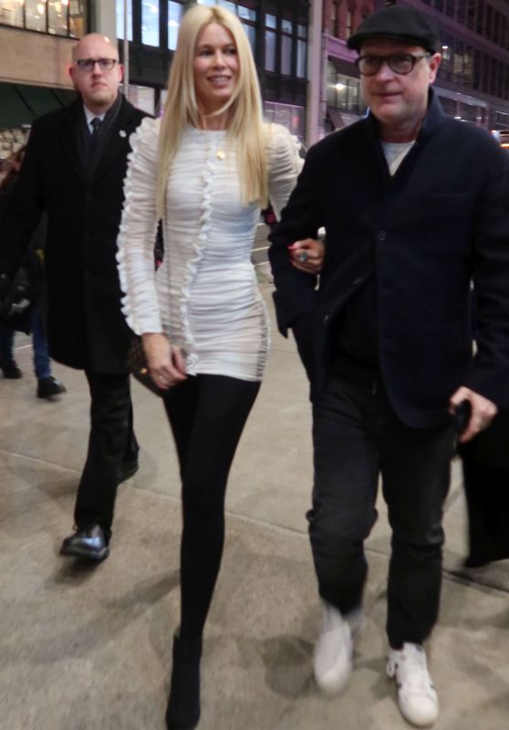 Claudia Schiffer and Matthew Vaughn Arrive at Screening for "Argylle" in NYC 01/29/2024