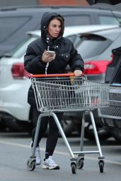 Coleen Rooney in a Prada Jacket Shopping in Wilmslow Cheshire 01/20/2024