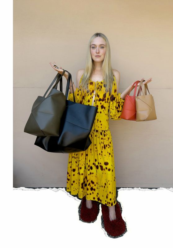 Dakota Fanning Outfit – Loewe Spring/Summer 2024 Campaign (II)