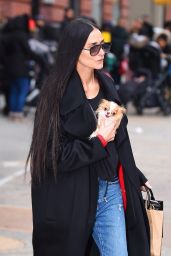 Demi Moore Arriving at her New York City Hotel 01/29/2024
