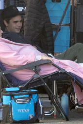 Elisabeth Moss on Set With Director Max Minghella in LA 01/30/2024