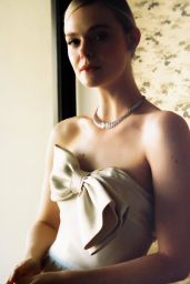 Elle Fanning - Golden Globes Dress Photo Shoot January 2024