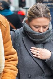 Emily Atack and Nuclear Scientist Dr. Alistair Garner Out in Chilly London 01/17/2024