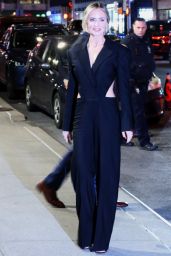 Emily Blunt - Arriving at the Colbert Show in NY 01/11/2024
