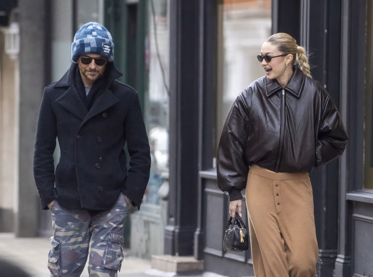 Gigi Hadid and Bradley Cooper Stroll Around London 01/25/2024 • CelebMafia