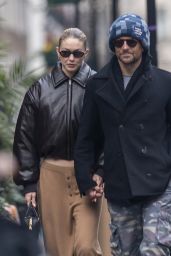 Gigi Hadid and Bradley Cooper Stroll Around London 01/25/2024