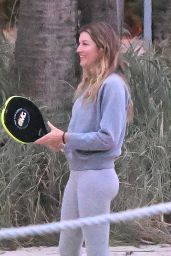 Gisele Bundchen Playing Beach Tennis in Miami 01/17/2024