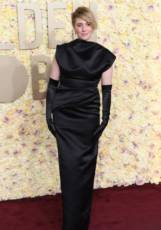Greta Gerwig at Golden Globe Awards 2024 • CelebMafia