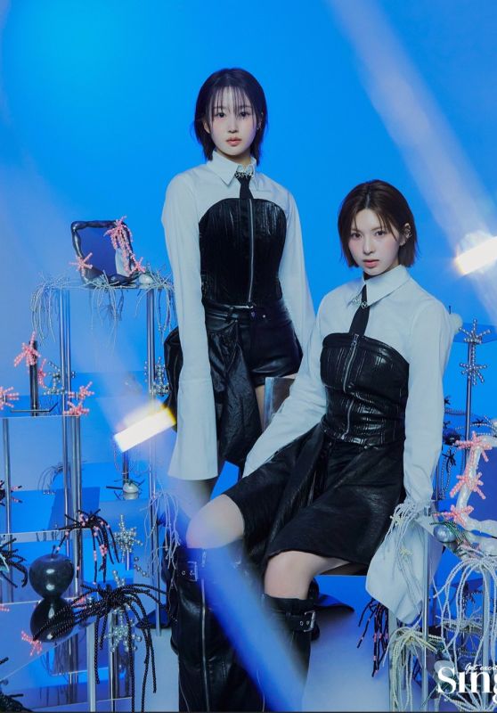 Haewon and Bae - Photo Shoot for Singles Magazine Korea February 2024