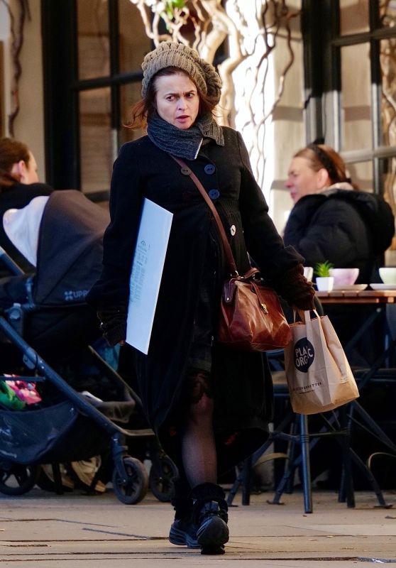 Helena Bonham Carter Running Errands in London 01/18/2024