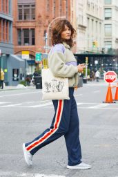Helena Christensen in Comfy Outfit in New York 01/10/2024