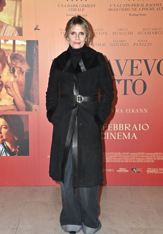 Isabella Ferrari at “Te L’Avevo Detto” Premiere in Rome 01/24/2024