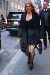 Isla Fisher Exits NBC Studios in New York City 04/18/2024