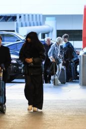 Jameela Jamil and James Blake Catch a Flight Out of Los Angeles 01/09/2024