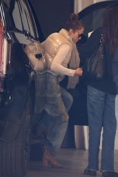 Jennifer Lopez Arrives at a Business Building in LA 01/08/2024