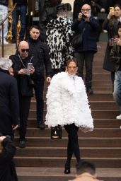 Jennifer Lopez at the Schiaparelli Fashion Show in Paris 01/22/2024