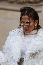 Jennifer Lopez at the Schiaparelli Fashion Show in Paris 01/22/2024