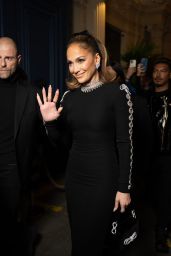 Jennifer Lopez - Leaving the Valentino Fashion Show in Paris 01/24/2024