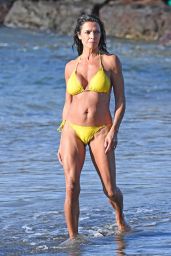 Jenny Powell in a Yellow Bikini in Tenerife 01/06/2024